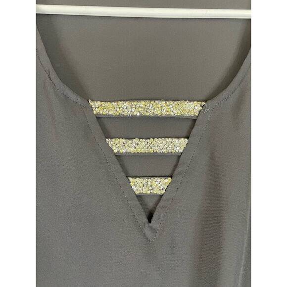 Juicy Couture Large womens blouse long sleeve top bling accent 0635 - Picture 5 of 7